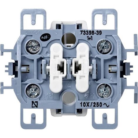 Doble Interruptor Simon 73 Loft 73398-39 (1/3)