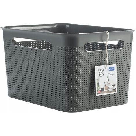 Caja de almacenamiento Rotho brisen 16l apilable ergonómica (1/3)