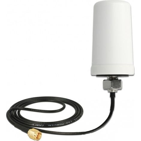 DeLOCK Delock 89486 - 3 dBi - 2.4 - 2.5 - 4.9 - 5.85 GHz - IEEE 802.11a - IEEE 802.11ac - IEEE 802.11b - IEEE 802.11g - IEEE 802.11h - 50 Ohm - SMA - Polarisation linéaire