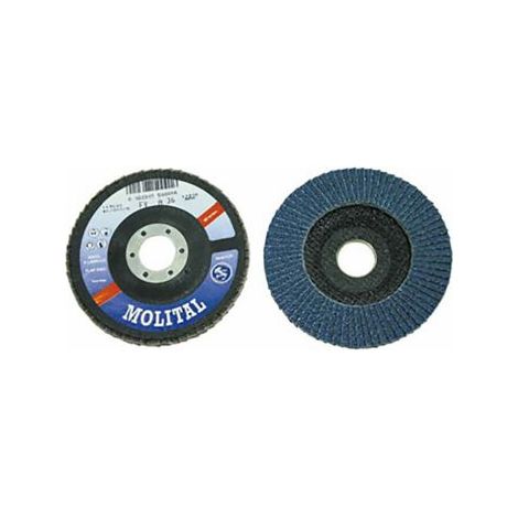 DISCO ABRASIVO LAMELLARE PROFESSIONALE MOLITAL D 115 MINIFLEX FERRO LEGNO 27171V 120 (27174)
