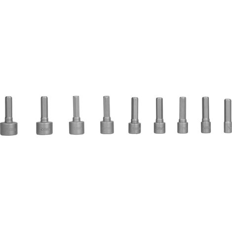 Ensemble de 9 adaptateurs pour embouts Allen, extracteur d'écrous, accessoires de fixation 5-13 mm (1/5)