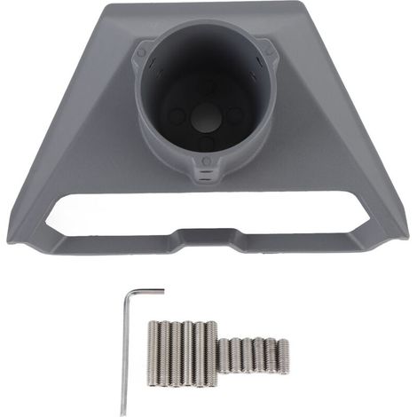 Adaptateur de Tuyau en Alliage d'Aluminium pour Antenne V3 - Angle Réglable, Fixation Sécurisée (Gris) (1/5)