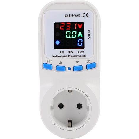Prise de protection de courant de tension réglable, protection automatique contre la sur-sous-protection 1-16A LYS-1-VAE