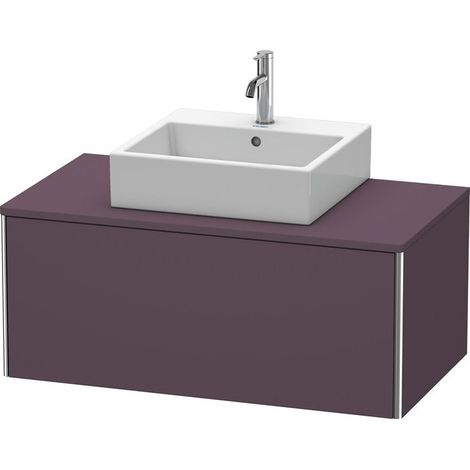 Meuble sous-vasque XSQUARE 400x1000x548mm Satin aubergine