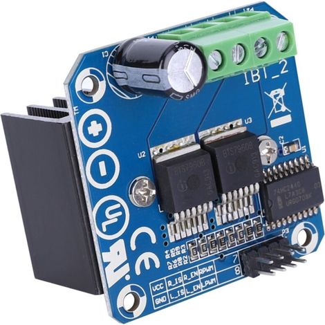 Modulo di azionamento motore, doppio driver a ponte H ad alta corrente (43A) BTS7960, driver ad alta potenza per componenti elettrici di auto intelligenti B (1/4)