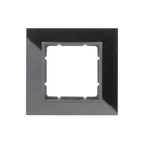 Berker Glasrahmen schwarz 1fach 10116616 (1/2)
