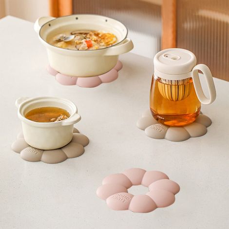 Sous-Plat - En Gel De Silice - Résistant À La Chaleur Jusqu'à 250 °C - Antidérapant - Pour Cuisine Salle À Manger Bureau - 16 x 16 cm - 1 Pièce (1/5)
