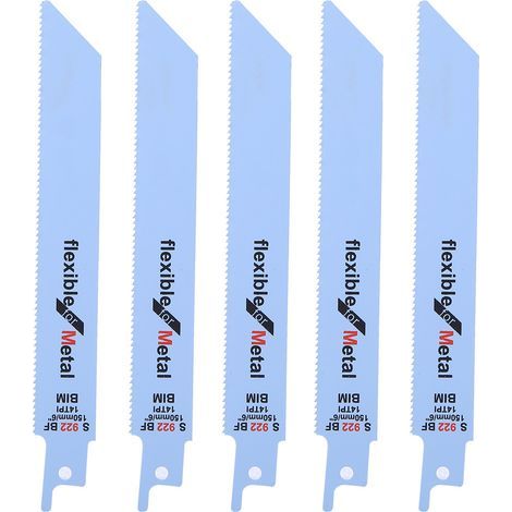 5 Lames de Scie Alternative Métal pour Bois, Kit de Couteaux 150mm pour Travaux Menuiserie et Bricolage (1/5)