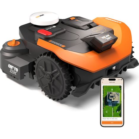 Robot tagliaerba connesso WORX VISION CLOUD2 WR330 per prati fino a 3000 m² WORX (1/5)
