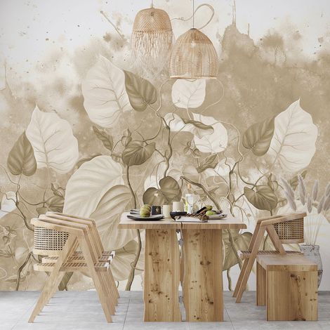 Papier peint panoramique - Fleurs - 130 cm x 78 cm (1/4)