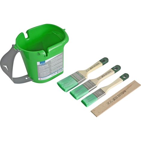 Nespoli Lasurpinsel-Set mit Farbbecher 5-teilig