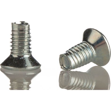 Vis autotaraudeuse RS PRO 6mm, tête Fraisée, M3 x , en Acier ( Prix pour Sachet de 100 ) (1/2)