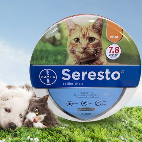 Relative flea and tick collar for puppies for puppies, cats, large dogs (38 cm French cats) (1/5)