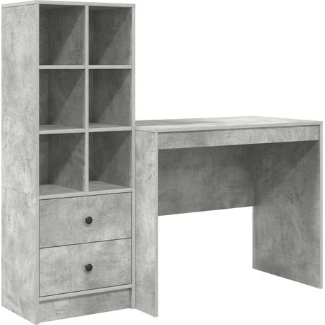 Maison Exclusive - Schreibtisch mit Schubladen mit Regal 2 pcs Be