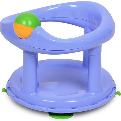 Safety 1st seggiolino da bagno ruotabile a 360°, sedile ergonomico per la vasca da bagno con rollball e 4 ventose, utilizzabile da circa 6-12 mesi fino a max. 10 kg, pastello, azzurro