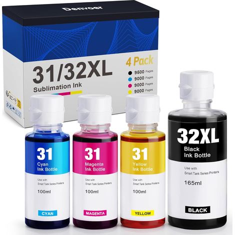 31 32XL Bouteille Encre Compatible avec Encre HP 31 et HP 32xl (1/5)