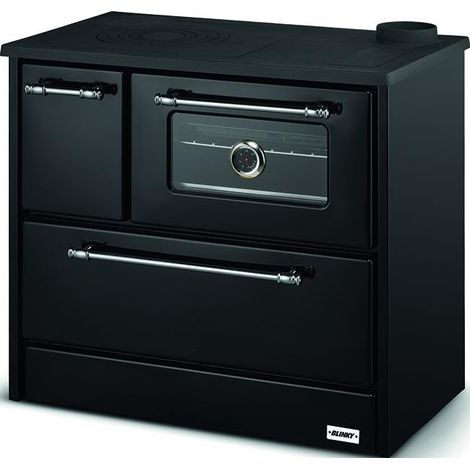 Cocina de leña Blinky con horno, Dany, antracita (1/5)
