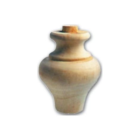 Gamba per Mobili a Cipolla in Legno di Ontano 90x115 mm Art.03.0109 (1/2)