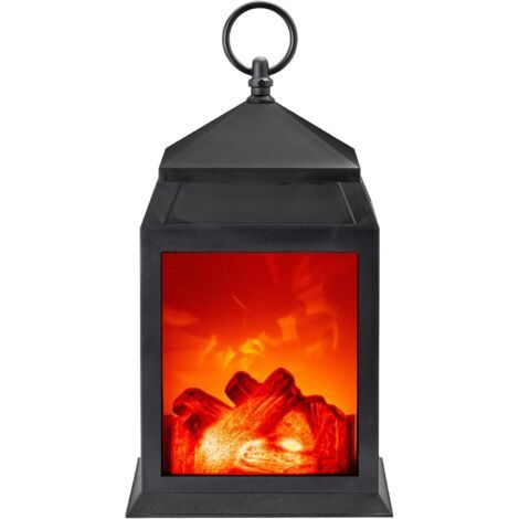 Lampe de cheminée à LED Effet flamme Bûche Décoration de maison (moyen) (1/5)