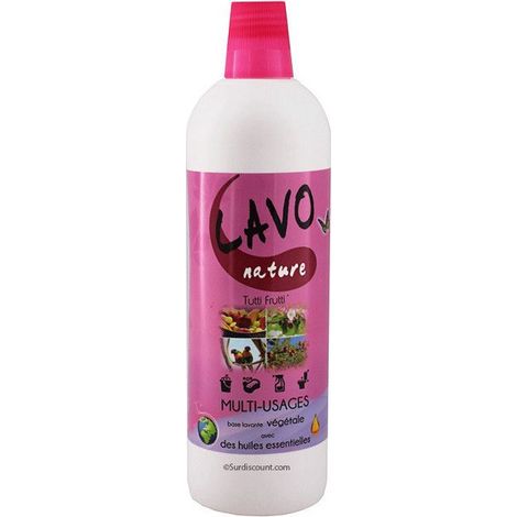 Produit nettoyant - Multi surfaces - Parfum Tutti Frutti - Lavo Fruit - Bidon 1L