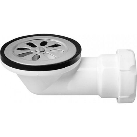 Duschwannenventil S/HORIZONTAL 50 mm, 40 mm Abgang, 70 mm Edelstahlgitter