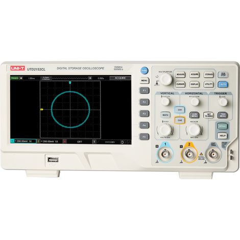 Oscilloscope UNI-T, UTD2152CL, 2 canaux, 150 MHz