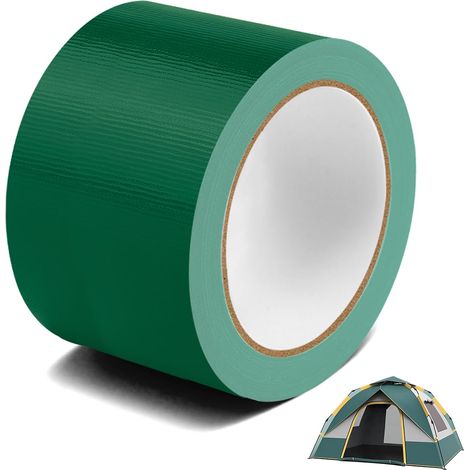 Wasserdichtes Klebeband für Planenreparaturen, 8 cm x 10 m, Grün UV-beständig, für Markisen, Zelte und LKW-Planen (1/5)
