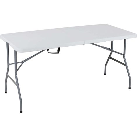 Tavolo pieghevole in acciaio e plastica 150x70x74 h cm (1/2)