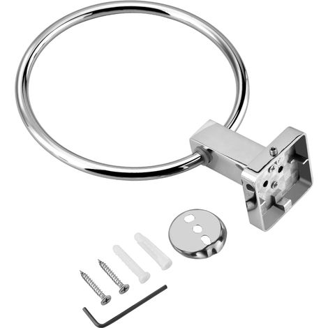 Porte-serviette en acier inoxydable pour salle de bain, fixation murale, accessoire de toilette moderne (1/5)
