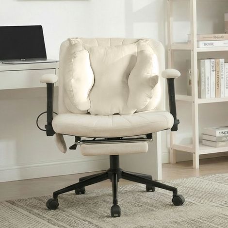 Silla escritorio giratoria regulable con ruedas OKMYHOME (1/3)