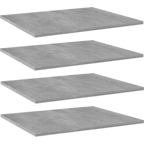 Bookshelf Boards 4 pcs Concrete Grey 60x50x1.5 cm Engineered Wood vidaXL (1/5)