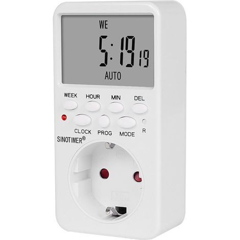 TM519 Digital Electronic Programmable Socket with Timer 220V 120V 7 Days 12/24 Hours (1/4)