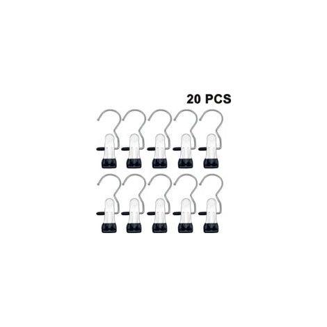 Klammerhaken Stiefelaufhängung, 20 Pièces, Cintre en Métal, Stiefelklammern, Antiglisse, sangle pour bottes, foulards, 11.3 x 4cm (1/5)
