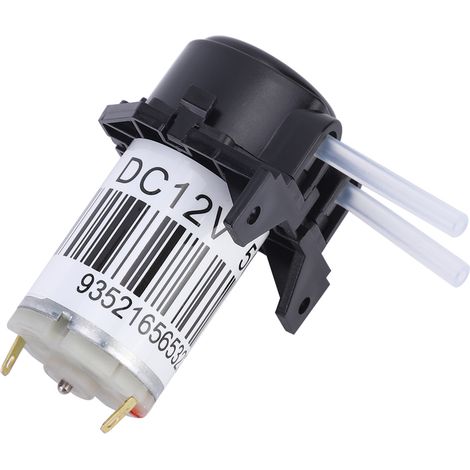 Pompe péristaltique micro à angle droit auto-amorçante avec tube en silicone pour expériences (12V) (1/5)
