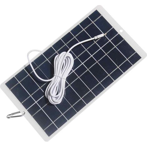 Chargeur solaire 10 W 5 V pour téléphones, idéal pour le camping et la randonnée. (1/5)
