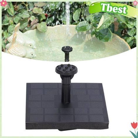 Tbest Pompe à eau solaire Fontaine Solaire pour Bain D'oiseaux, Fontaine à Eau Solaire, Mini Pompe de à énergie , de jeux enfant (1/5)