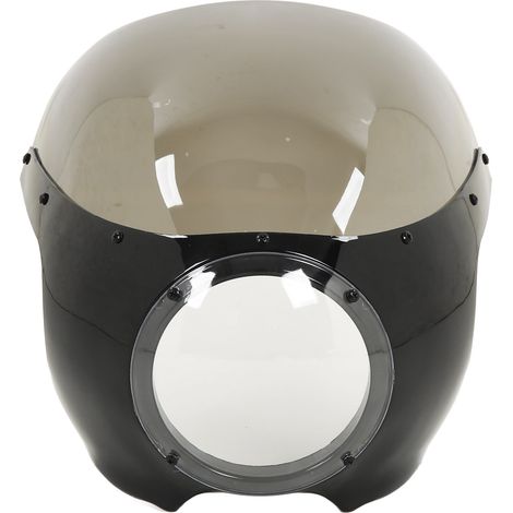Pare-brise fumé en verre ABS de 7 pouces pour phares ronds de moto (1/5)
