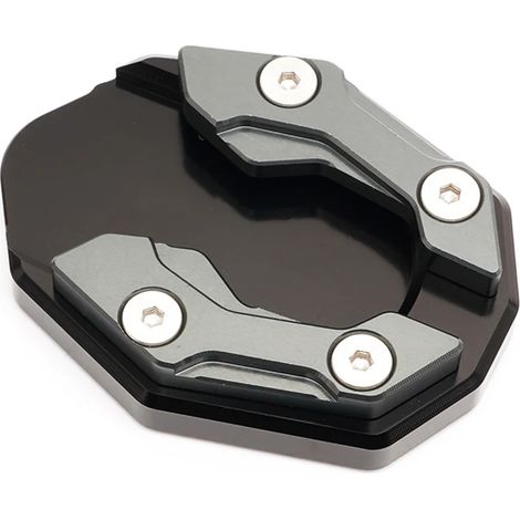 (Titane sans logo) Compatible avec Yamaha XAMX300 XMAX 300 X-MAX 350 2015-2021 2020 2019 Béquille latérale CNC pour moto, rehausseur de pied maxpower (1/4)