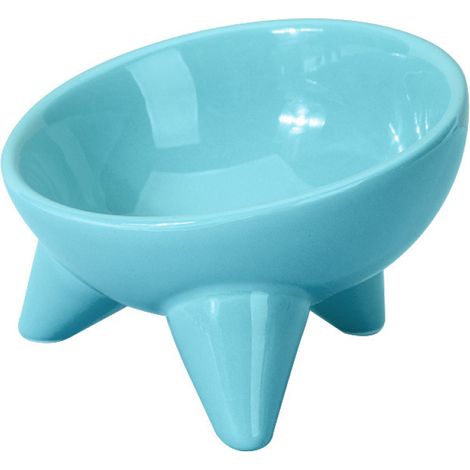 Ensembles de gamelles pour chat (eau et nourriture), gamelles surélevées inclinables pour chat, gamelles en céramique pour chat (1/5)