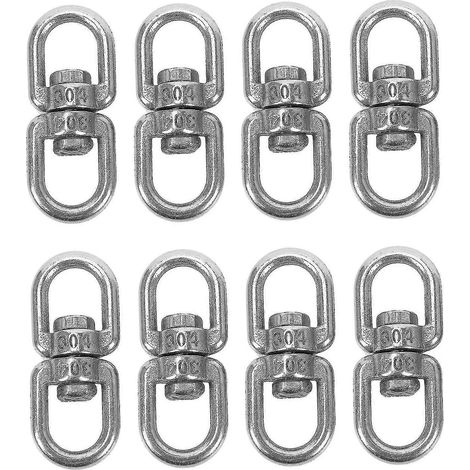 Compatible avec 8 crochets pivotants pour suspension de plantes en acier inoxydable (m4) (1/5)