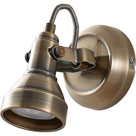 Dimmbare LED-Wandleuchte – Antikmessing-Optik – GU10 – Dekorative Beleuchtung für Wohn- und Esszimmer (1/5)