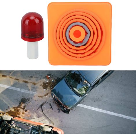 Type de feu de signalisation, 301919CM, barrière routière réfléchissante télescopique pour vision nocturne, cône de sécurité de signalisation relevable. (1/5)