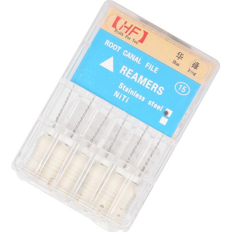 Lime canalaire professionnelle en acier inoxydable, lime de type R pour traitement canalaire, accessoire dentaire, 25 mm/1 pouce (1/5)