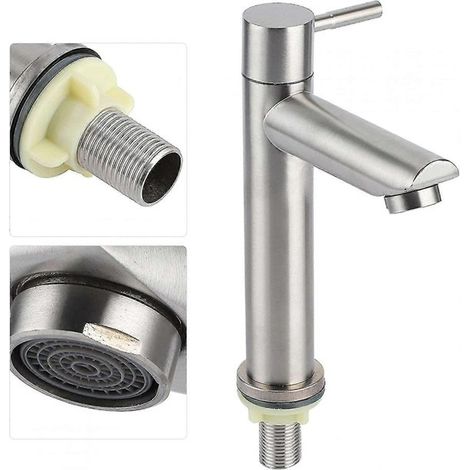 Einzelwaschtischarmatur für Kaltwasser, Badezimmeraccessoires, Zuhause