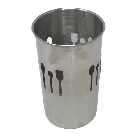 Portaposate in acciaio contenitore scolaposate porta utensili da cucina 15x10 cm (1/3)