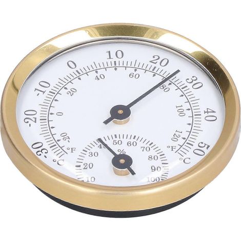 Mini thermomètre d'intérieur, durable, avec aiguille, sans pile, mesure la température et l'humidité pour une utilisation domestique (1/4)