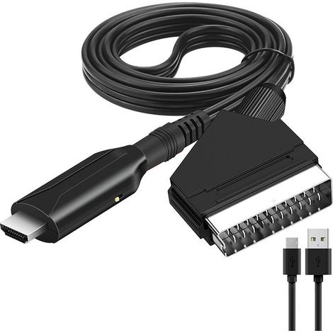 Convertisseur de tension,Convertisseur péritel vers Hdmi adaptateur Audio vidéo pour Hdtv/dvd/décodeur/ps3/pal/ntsc (1/5)