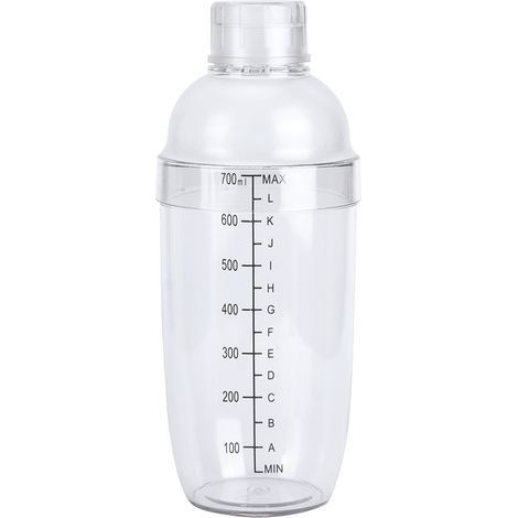 Shaker à cocktail 700ml avec balance, théière à lait, jus, vin, gobelet en plastique pour bar domestique et magasin (1/5)