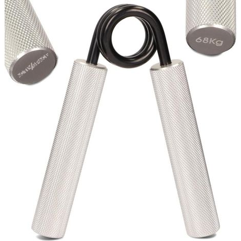 Poignée en aluminium pour exercices de la main, résistance 68 kg