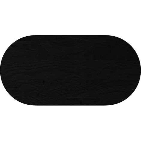 Vidaxl – Dessus de table ovale 120x60x2 cm en bois de chêne massif – Surface lisse pour entretien facile – Idéal comme table basse ou d'appoint (1/6)